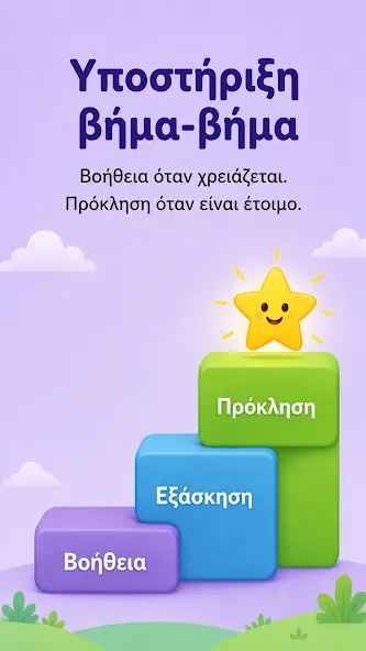 Τα επίπεδα βοήθειας, εξάσκησης και πρόκλησης